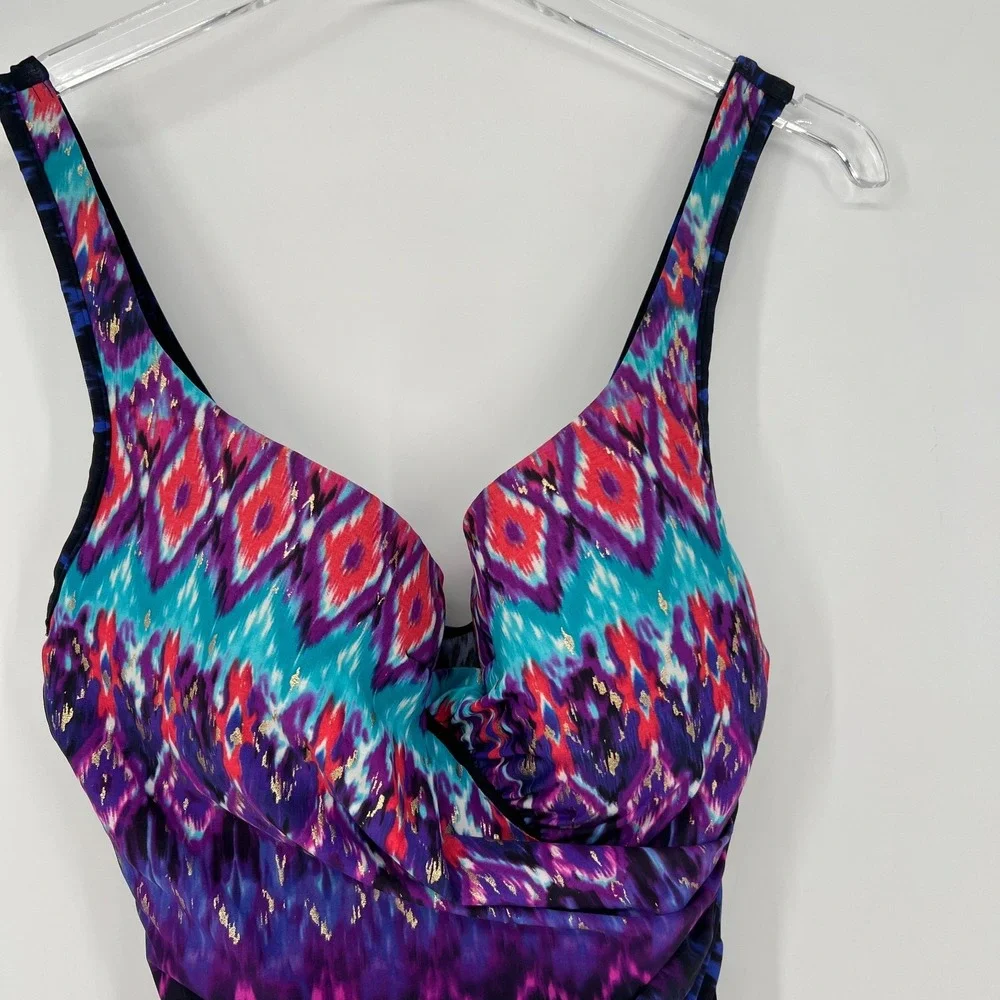 Miraclesuit Swimsuit Womesn 14 One Piece Tribal Bella Alba Escape